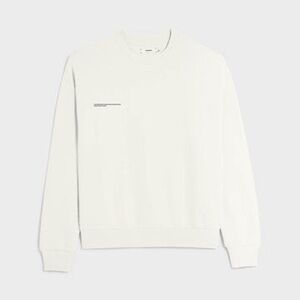 Pangaia Lightweight Recycled Cotton Sweatshirt in Off-White